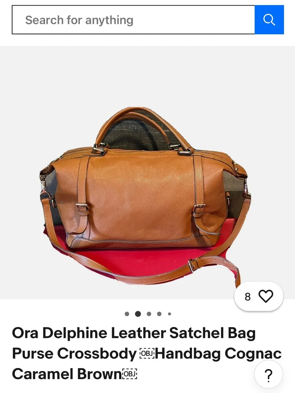Ora Delphine Adele leather Satchel with Gold Hardware
